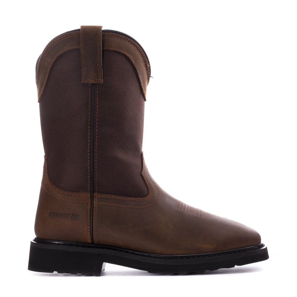 EUROSTAR Tuffy Wide Mens Boots,Canvas/Brown 7W